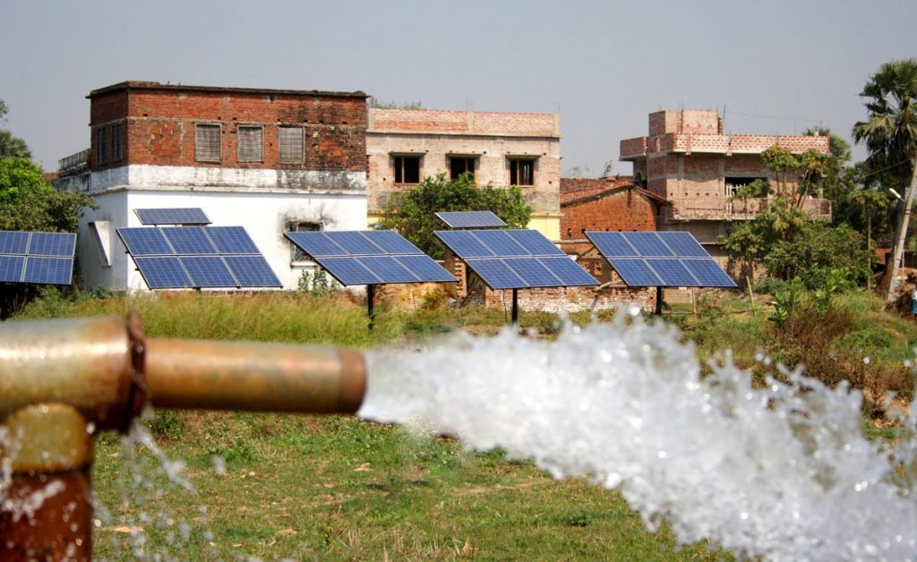 Solar pumps are perfect for use in remote places