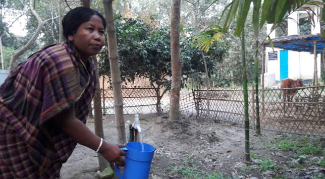 Solar powered water pump reaches pure water to Lalmonirhat villagers